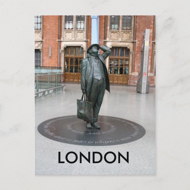 Kings Cross St Pancras Station London UK Postkarte (Vorderseite)