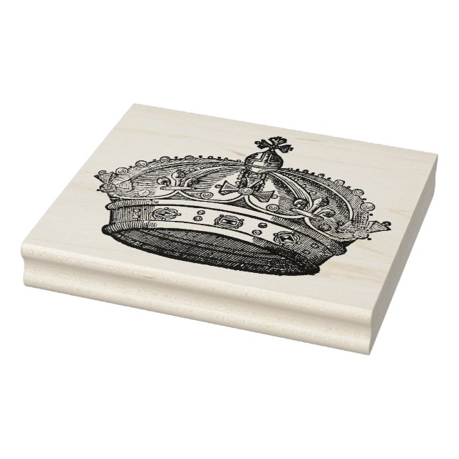 King's Crown Vintag Art Briefmarke Gummistempel (Stempel)