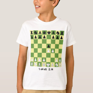 King's Gambit Schach Openings Shirt Schach Geschen