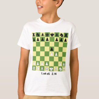 King's Gambit Schach Openings Shirt Schach Geschen