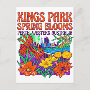 Kings Park Frühlingsblüten Perth Westaustralien Postkarte