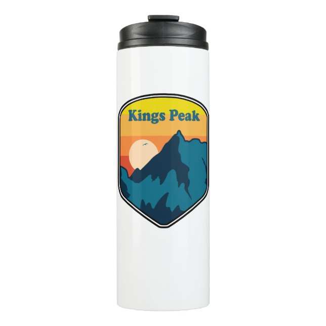 Kings Peak Utah Sunrise Thermosbecher (Vorderseite)