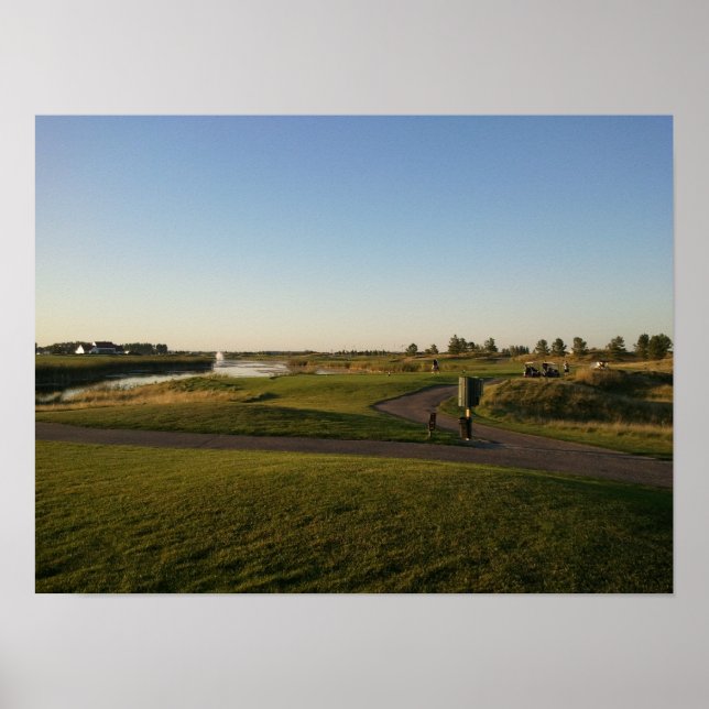 King's Walk Golf Course evening picture Poster (Vorne)