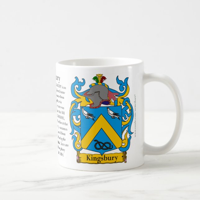 Kingsbury, der Ursprung, die Bedeutung und das Kaffeetasse (Rechts)