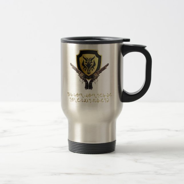 Kingsman Pistolenheld-Reise-Tasse Reisebecher (Rechts)