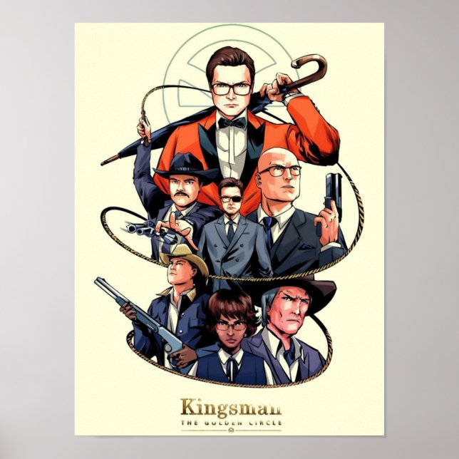 Kingsman The Golden Circle Film Poster (Vorne)