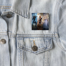 Kingsmen Chronicles Trilogy Fantasy Art Button But