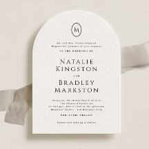 Kingston Elegant Monogram Typografy Wedding
