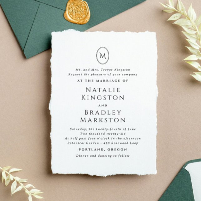 Kingston Elegant Monogram Typografy Wedding Gummistempel (Von Creator hochgeladen)