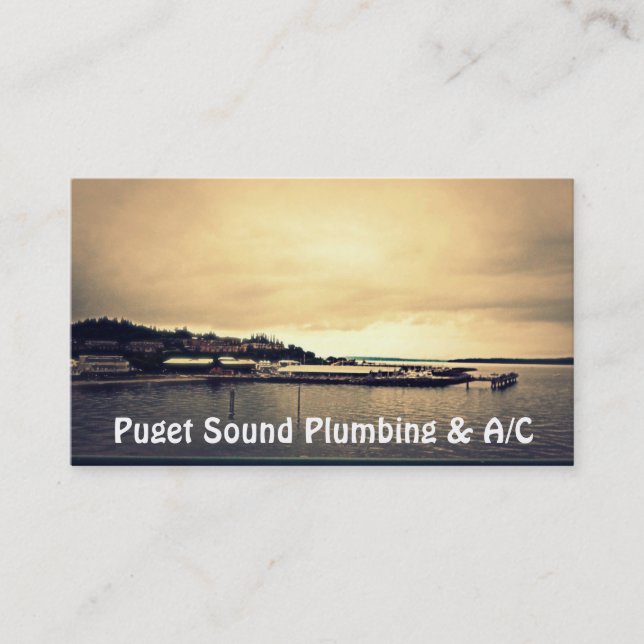 Kingston Ferry Sunset Business Cards Visitenkarte (Vorderseite)