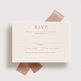 Kingston Formal Landscape Wedding RSVP Card Einladung