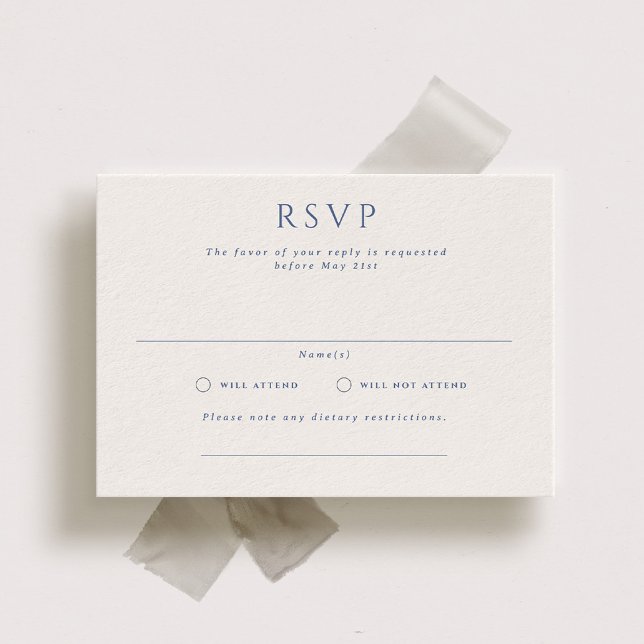 Kingston Formal Landscape Wedding RSVP Card Einladung (Von Creator hochgeladen)