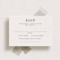 Kingston Formal Landscape Wedding RSVP Card