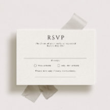 Kingston Formal Landscape Wedding RSVP Card