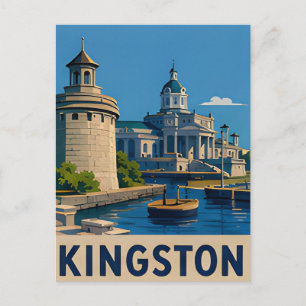 ⚓ KINGSTON — Historische Uferpromenade & Kalkstein Postkarte