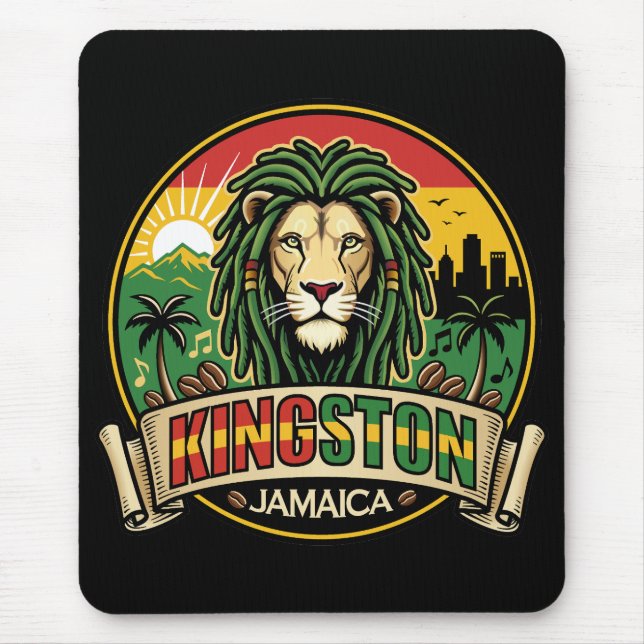 Kingston Jamaica Island Caribbean Mousepad (Vorne)