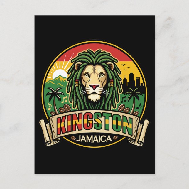 Kingston Jamaica Island Caribbean Postkarte (Vorderseite)