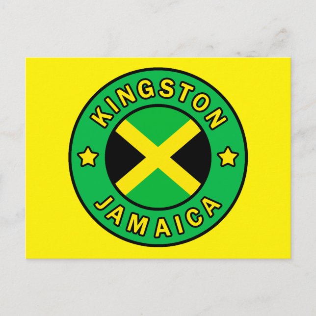 Kingston Jamaica Postkarte (Vorderseite)