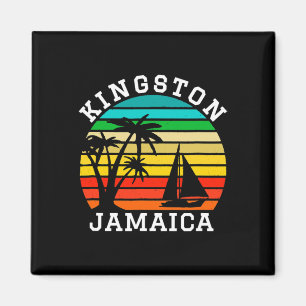 Kingston Jamaika-Shirt passende Familienurlaub Magnet
