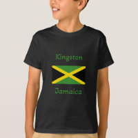Kingston Jamaïque - Drapeau jamaïcain T-shirt