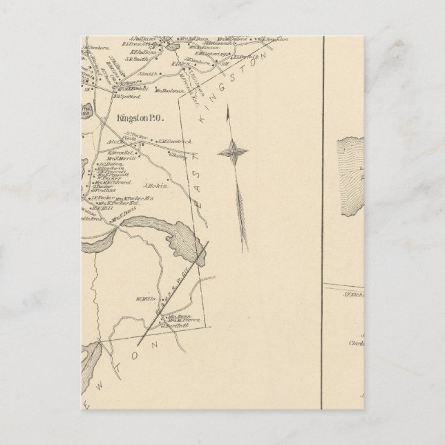 Kingston, Kingston, PO Postkarte (Vorderseite)