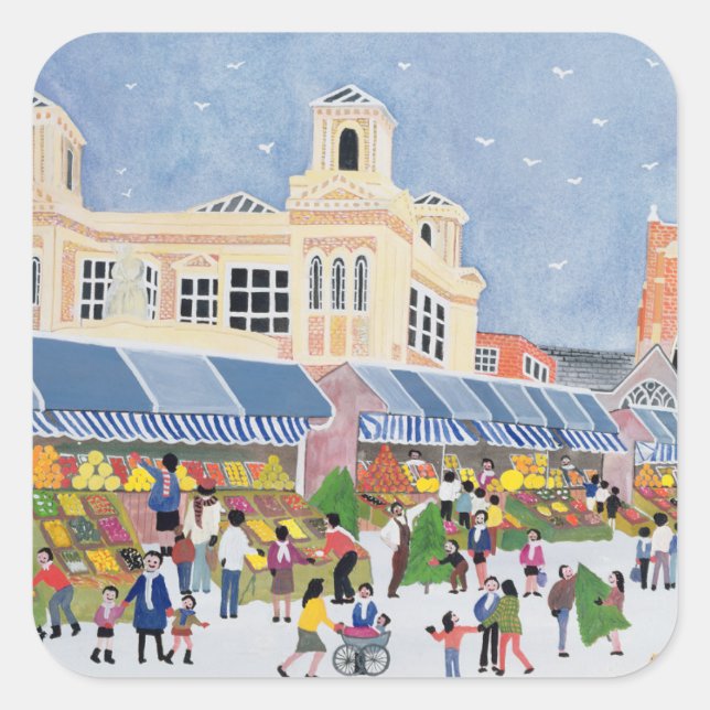 Kingston Market Surrey 2 Quadratischer Aufkleber (Vorderseite)