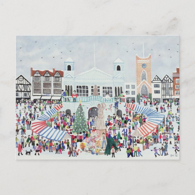 Kingston Market Surrey Postkarte (Vorderseite)