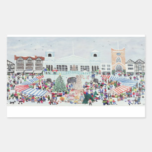 Kingston-Markt Surrey Rechteckiger Aufkleber