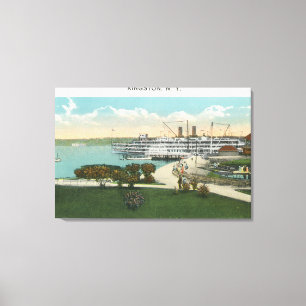 Kingston Point View von Hendrick Hudson Steamer Leinwanddruck