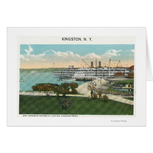 Kingston Point Vue de Hendrick Hudson Steamer (Devant horizontal)