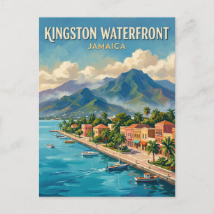 Kingston Waterfront Jamaika Postkarte