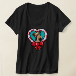 KiniArt Airedale Weihnachts-Liebe T-Shirt