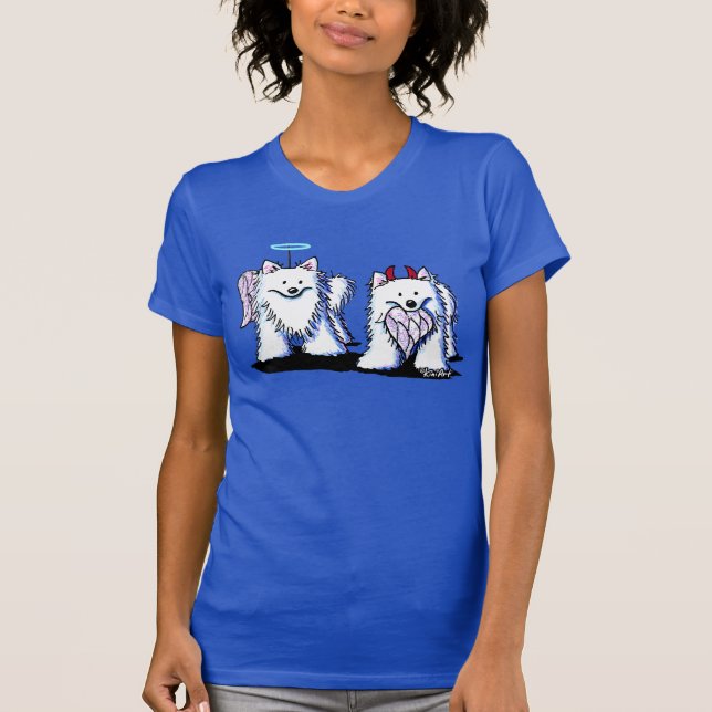 KiniArt Amerikaner-Eskimos T-Shirt (Vorderseite)