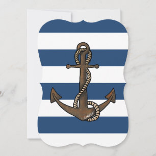 KiniArt Anker Nautische Einladung