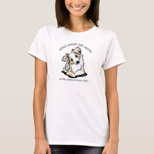 KiniArt Aussie Shepherd Dog Lover T - Shirt