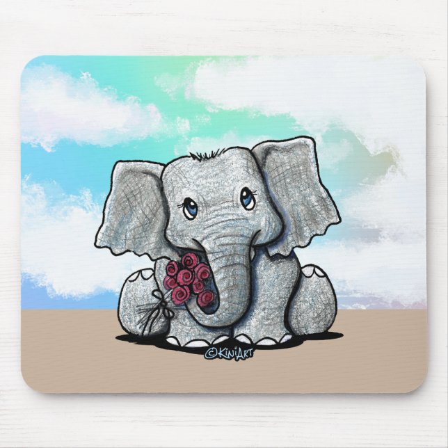 KiniArt Baby Elephant Mousepad (Vorne)
