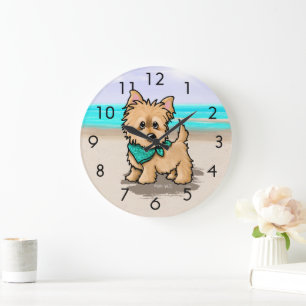 KiniArt Beach Cairn Wall Clock Große Wanduhr