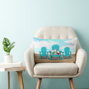 KiniArt Beach Westies Lendenkissen