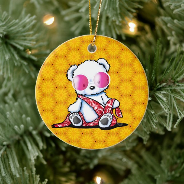 KiniArt Bear Keramik Ornament (Baum)
