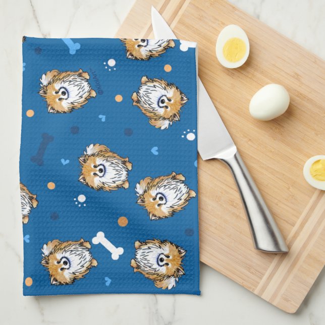 KiniArt Bella Pom serviette (Quart Plié)