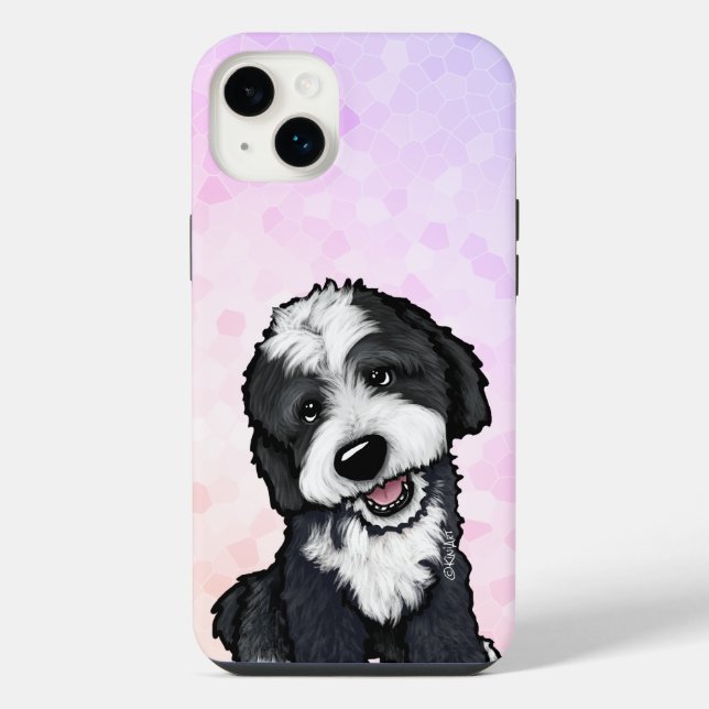 KiniArt Bernadoodle iPhone 14 Plus Hülle (Rückseite)