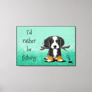KiniArt Berner Sennenhund Leinwanddruck