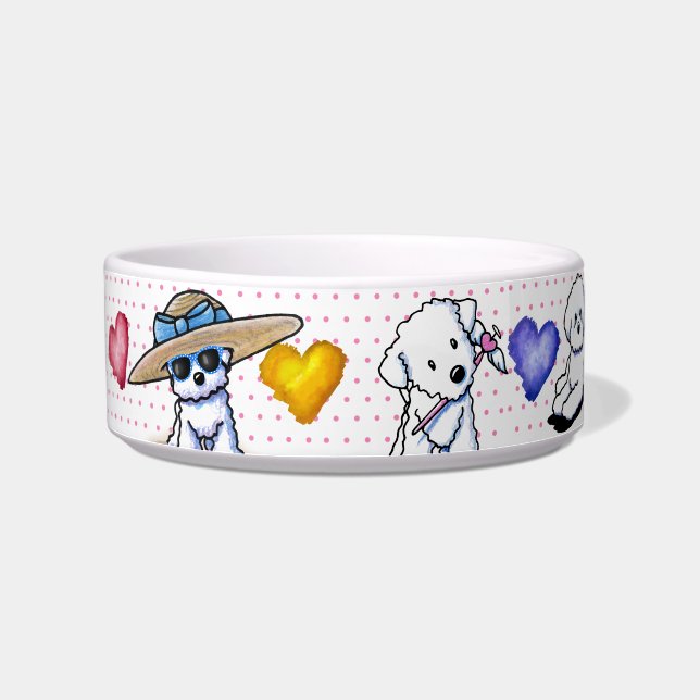 KiniArt Bichon Frise Bowl Napf (Links)
