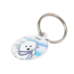 KiniArt Bichon Frise Haustier-ID-Anhänger Haustiermarke
