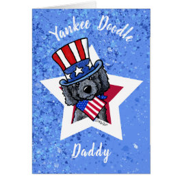 KiniArt Black Yankee Doodle Daddy Grußkarte