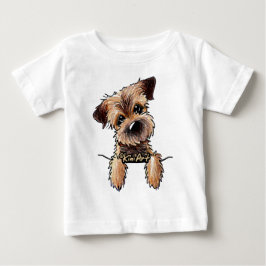 KiniArt Border Terrier Baby T-shirt
