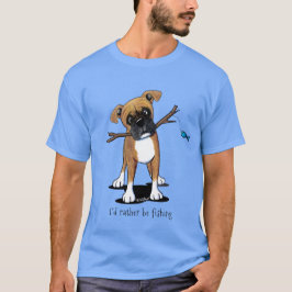 KiniArt Boxer Fishing-T - Shirt