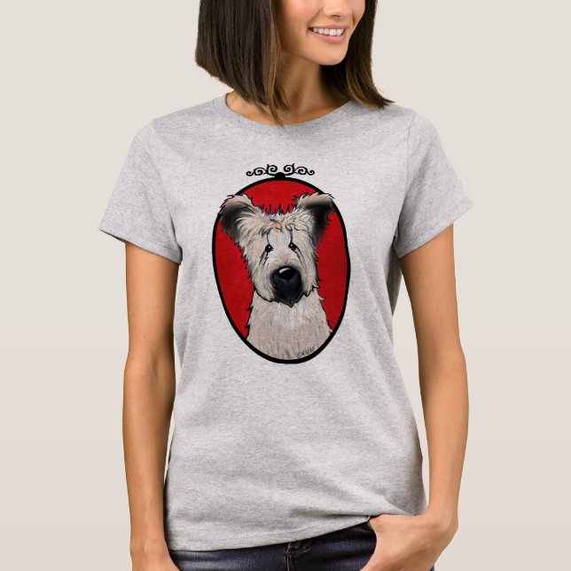 KiniArt Briard Painting T-Shirt (Vorderseite)