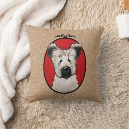 KiniArt Briard Throw Pillow Kissen