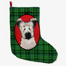 KiniArt Briard Weihnachts-Strumpf Großer Weihnachtsstrumpf